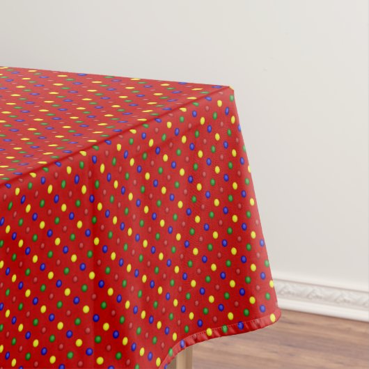 Nappe POIS PRIMAIRE RED-52x70 TABLECLOTH (In Situ)