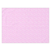 Nappe Pois rétro rose chaud avec motif floral (Devant (Horizontal))