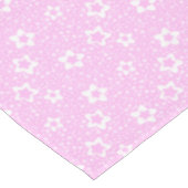 Nappe Pois rétro rose chaud avec motif floral (Angle)