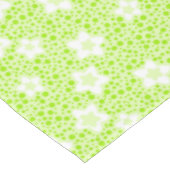 Nappe Pois rétro vert vif avec motif floral (Angle)