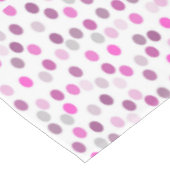 Nappe Pois rose classique sur blanc (Angle)