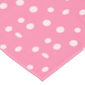 Nappe Pois rose pâle sur rose (Angle)