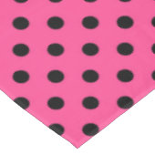 Nappe Pois roses et noirs (Angle)
