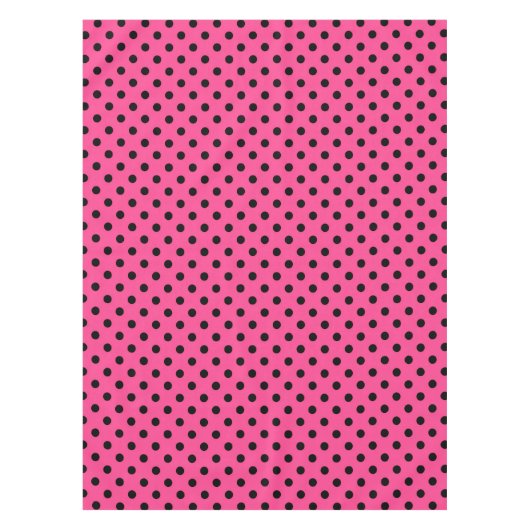 Nappe Pois roses et noirs (Devant)