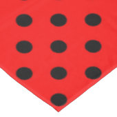 Nappe Pois rouge et noir (Angle)