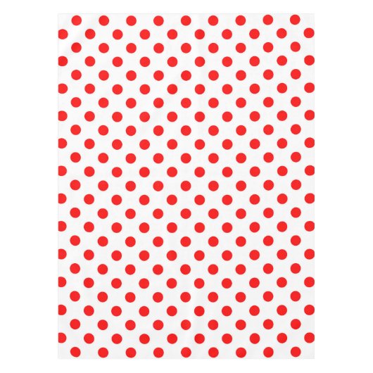 Nappe Pois rouges Arrière - plans blancs (Devant)