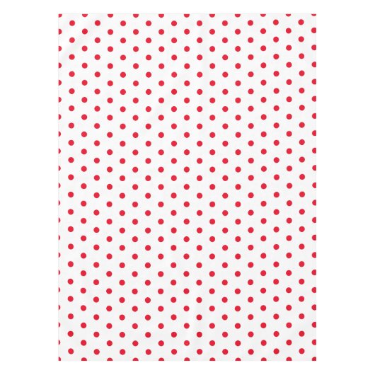 Nappe Pois rouges et blancs mignons (Devant)