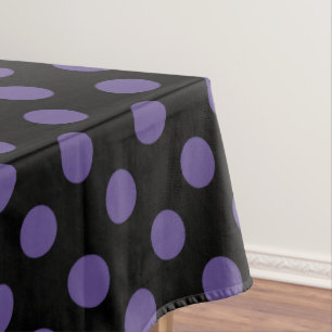 Nappe Pois ultra violets en noir