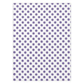 Nappe Pois ultra violets sur blanc (Devant)