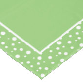 Nappe Pois verts et blancs (Angle)