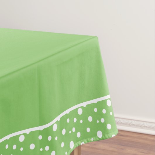 Nappe Pois verts et blancs (In Situ)