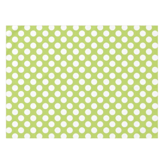 Nappe Pois verts, Motif à points Polka, points, pointill (Devant (Horizontal))
