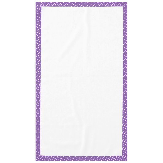 Nappe Pois violets et blancs (Devant)