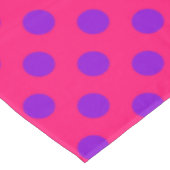 Nappe Pois violets sur cerise (Angle)