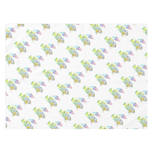 Nappe Poisson Ange Avec Parapluie (Devant (Horizontal))