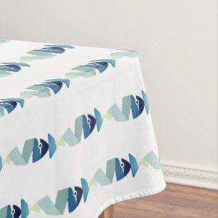 Nappe Poisson bleu à la nage Abstraite
