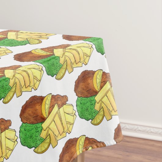 Nappe Poisson et chips Pois British Pub Chip Shop Takeaw (In Situ)