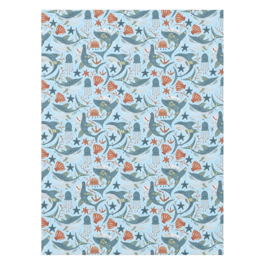 Nappe Poisson étoilée de requin sous l'océan (Devant)