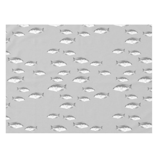 Nappe Poisson gris monochrome (Devant (Horizontal))