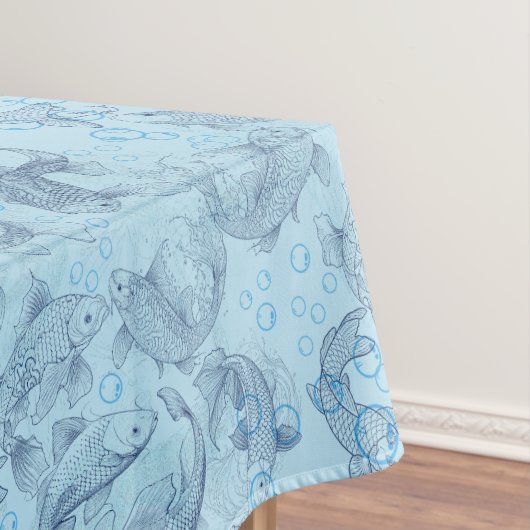 Nappe Poissons de calage Motif 02.Bleu foncé.b L Bleu BG (In Situ)