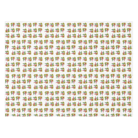 Nappe Poivrons rouges verts chauds (Devant (Horizontal))