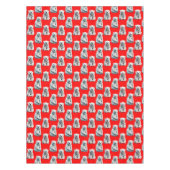 Nappe Polar Bear Pattern Design On Red  (Devant)