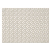 Nappe Polka beige point rétro avec étoiles et fleurs (Devant (Horizontal))