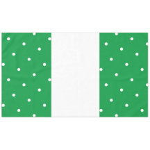 Polka blanc brillant vert brillant Festif