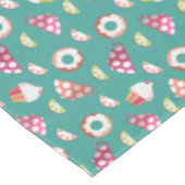 Nappe Polka Dot Cups Cakes Donuts Lemons Grappes (Angle)