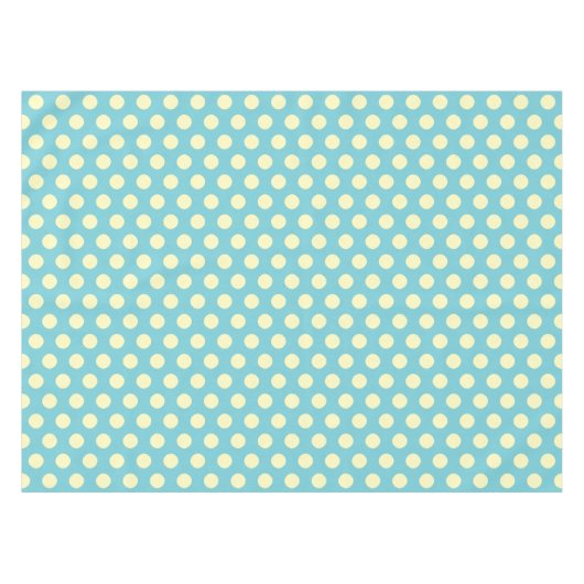 Nappe Polka jaune point sur bleu modifiable) Arrière - p (Devant (Horizontal))