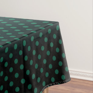 Nappe Polka point dégradé vert noir couleurs foncé