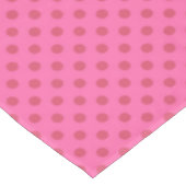 Nappe Polka point rose, rétro, rose (Angle)