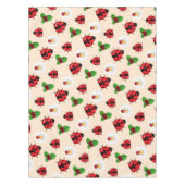Nappe Polka rouge mignon point Ladybug Fleur de margueri (Devant)
