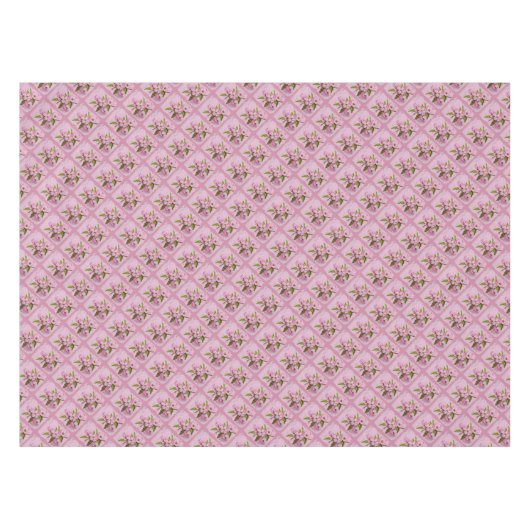 NAPPE POMME ROSE DÉCOR BLOSSOMS (Devant (Horizontal))