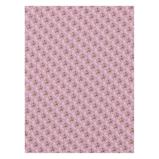 NAPPE POMME ROSE DÉCOR BLOSSOMS (Devant)
