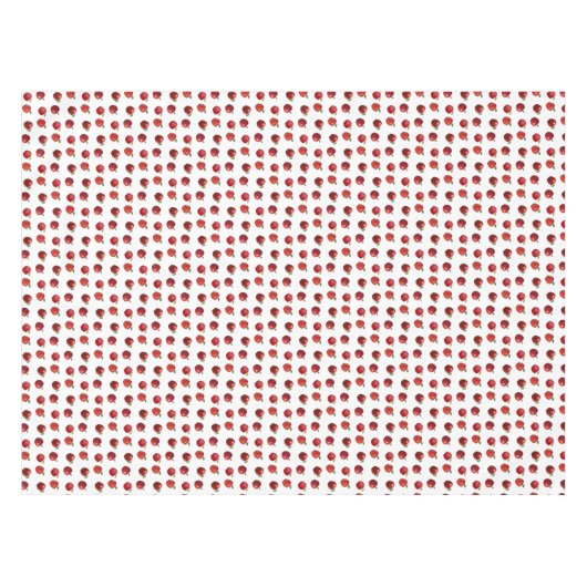 Nappe Pommes rouges en blanc (Devant (Horizontal))
