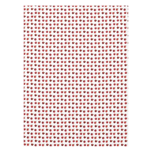 Nappe Pommes rouges en blanc (Devant)