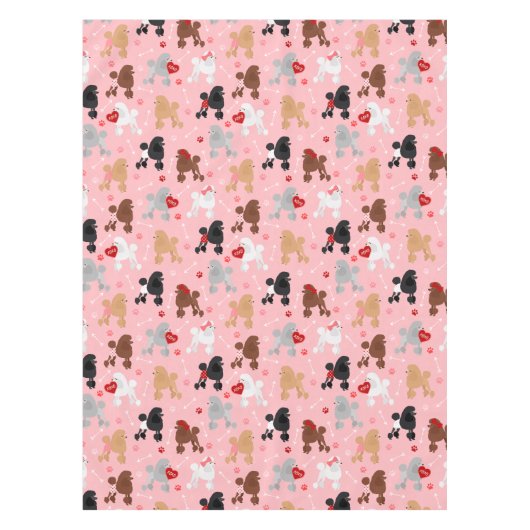 Nappe Poodle Valentine Motif (Devant)