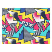 Nappe Pop art pow ! Pattern à Magenta, Blue et Black (Devant (Horizontal))