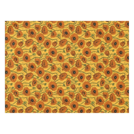 Nappe Poppies orange (Devant (Horizontal))