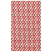 Nappe Poppies orientales rouges et noires Motif en blanc (Devant)