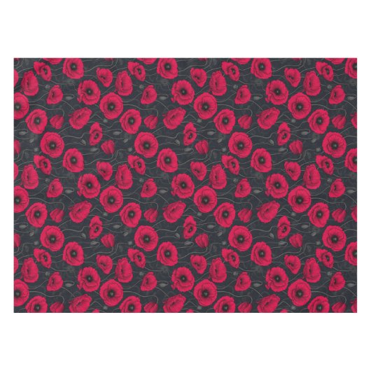 Nappe Poppies rouges (Devant (Horizontal))