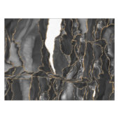 Nappe Porte de parties scintillant noir et or (Devant (Horizontal))