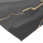 Nappe Porte de parties scintillant noir et or (Angle)