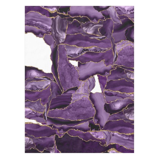 Nappe Porte de parties scintillant violet et or (Devant)