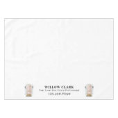 Nappe Porte en aquarelle rose Agent immobilier (Devant (Horizontal))