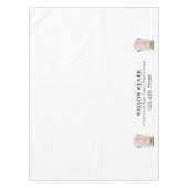 Nappe Porte en aquarelle rose Agent immobilier (Devant)