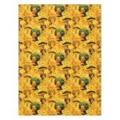 Nappe Portrait féminin africain avec coucher de soleil (Devant)