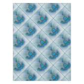 Nappe Position, Abstrait bleu turquoise fractal (Devant)