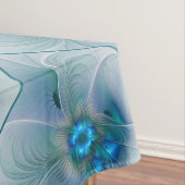 Nappe Position, Abstrait bleu turquoise fractal (In Situ)